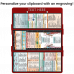 WhiteCoat Clipboard® Trifold - Red Physical Therapy Edition